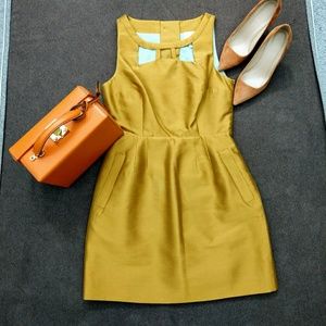 NEW Anthropologie Maeve Chardonnay Cut Out Dress